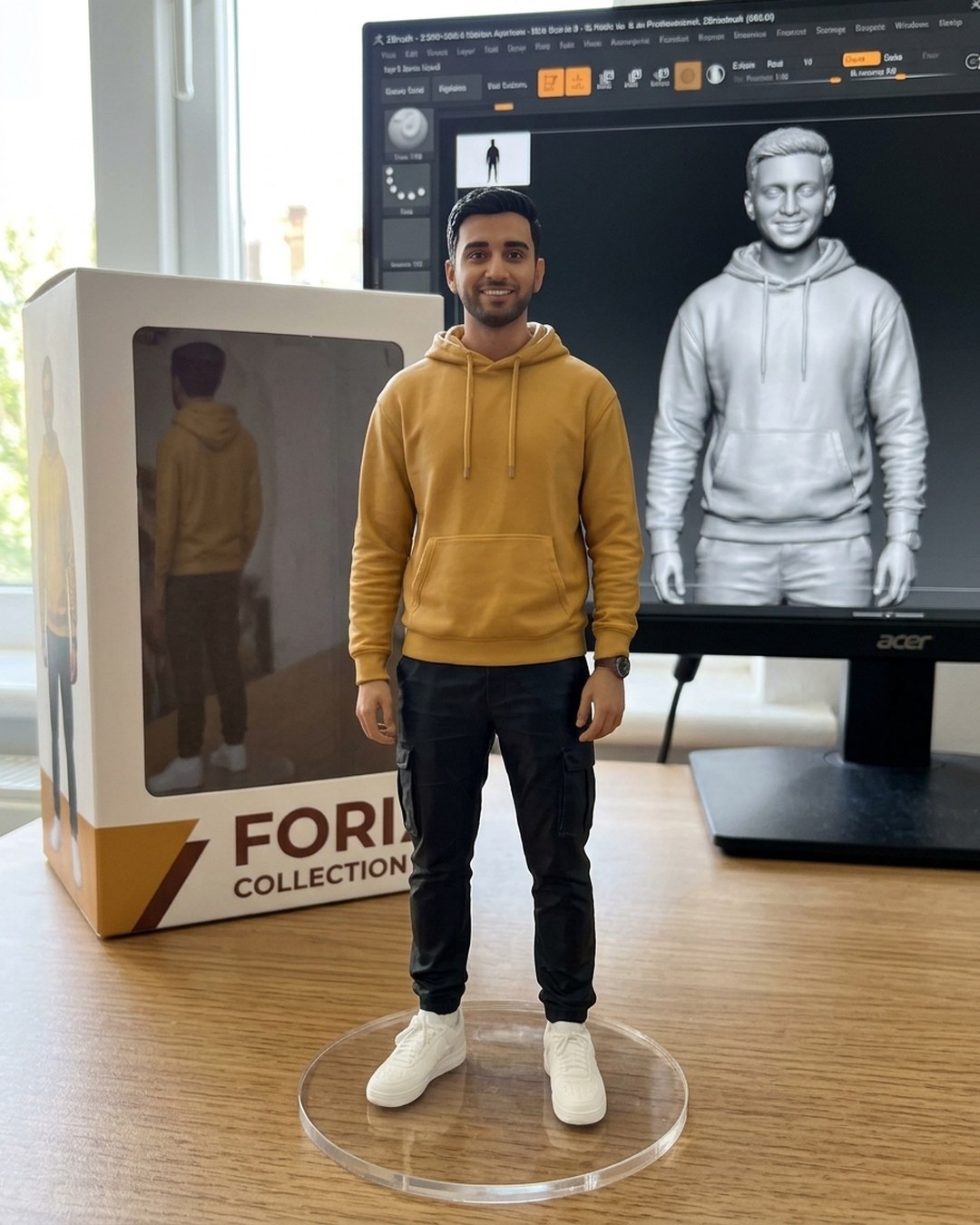 Collectible 3D Action Figure from Your Photo – Desk Toy with Box Packaging – Gemini Nano Banana 2.1 AI Prompt